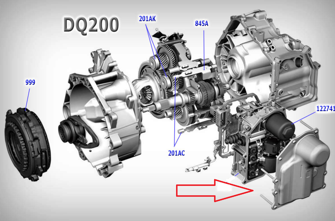 VW AUDI SKODA SEAT DSG 7 SPEED 0AM DQ200 AUTO GEARBOX MECHATRONIC COVER & GASKET