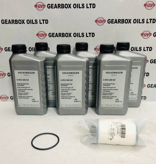 GENUINE VW AUDI SEAT SKODA DSG 6 SPEED AUTOMATIC GEARBOX OIL 6L FILTER DQ250 TRANSMISSION SERVICE KIT