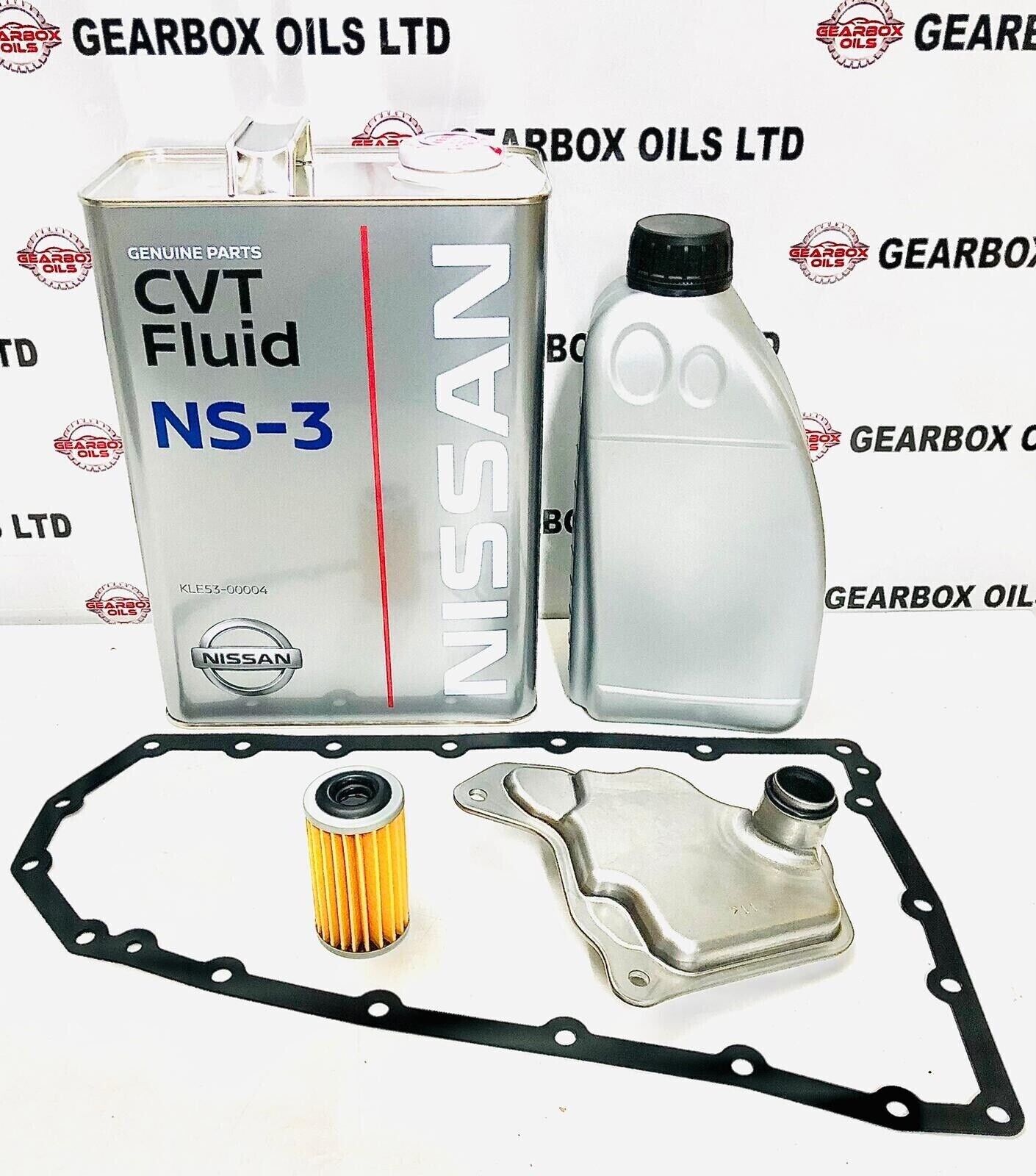 FOR NISSAN QASHQAI CVT JF017E AUTOMATIC GEARBOX FILTERS GASKET 5L NS-3 OIL KIT